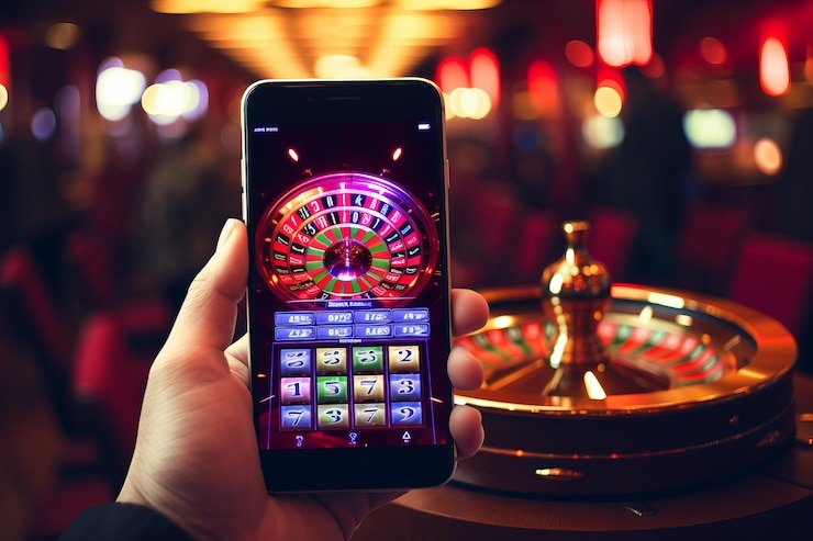 Antarmuka aplikasi mobile liga 123 menampilkan akses mudah ke kasino langsung, slot, dan sportsbook